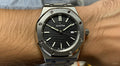 SEASTAR LUXURY WATCH WITH SILVER BLACK DIAL