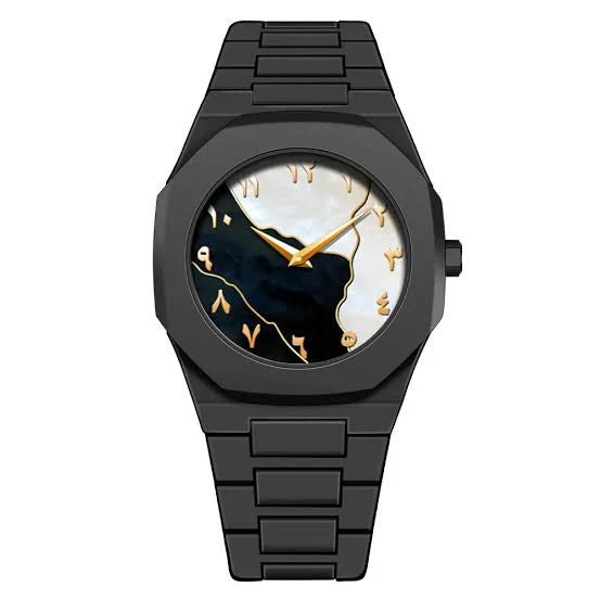 Arabic Aura Watch - Black & Gold