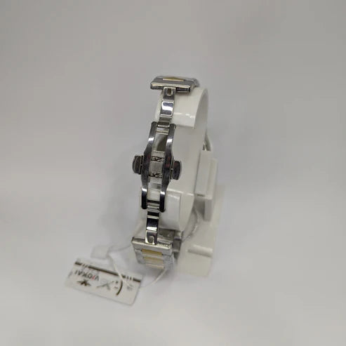 VIOKAI Silver Luxury Wristwatch with Dual-Color Dial