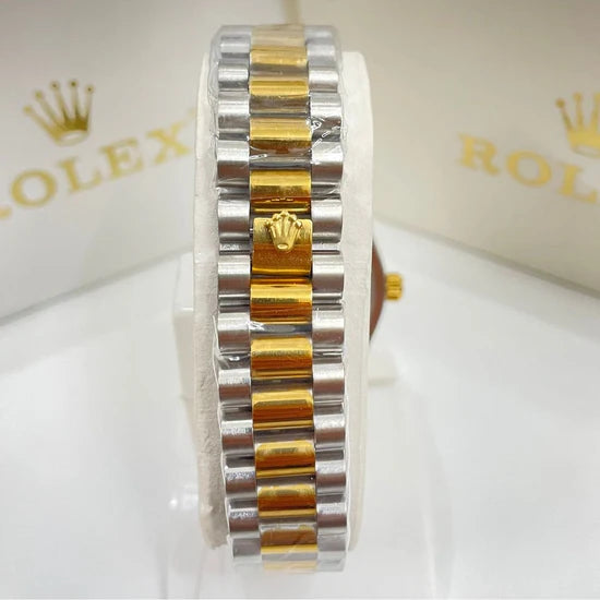 ROLEX GOLDEN BLACK TWO-TONE CHAIN