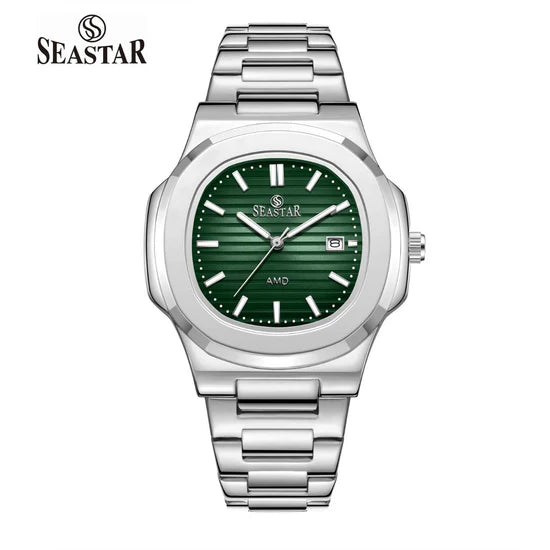 Seastar  Original Watch for Men's - green silver