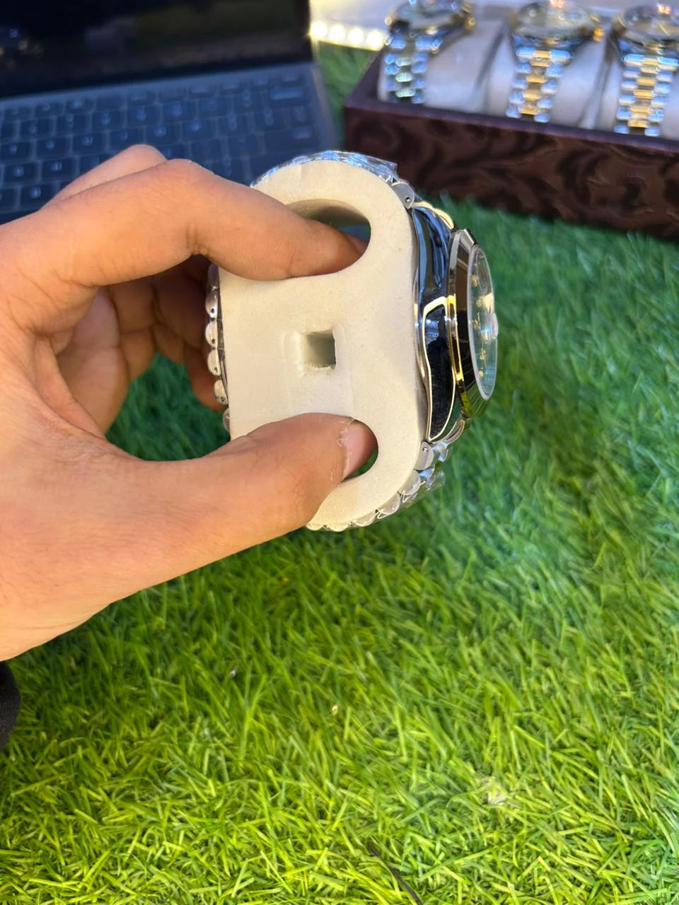 ROLEX JUST DATE WITH TO TONE CHAIN PREMIUM QUAILTY