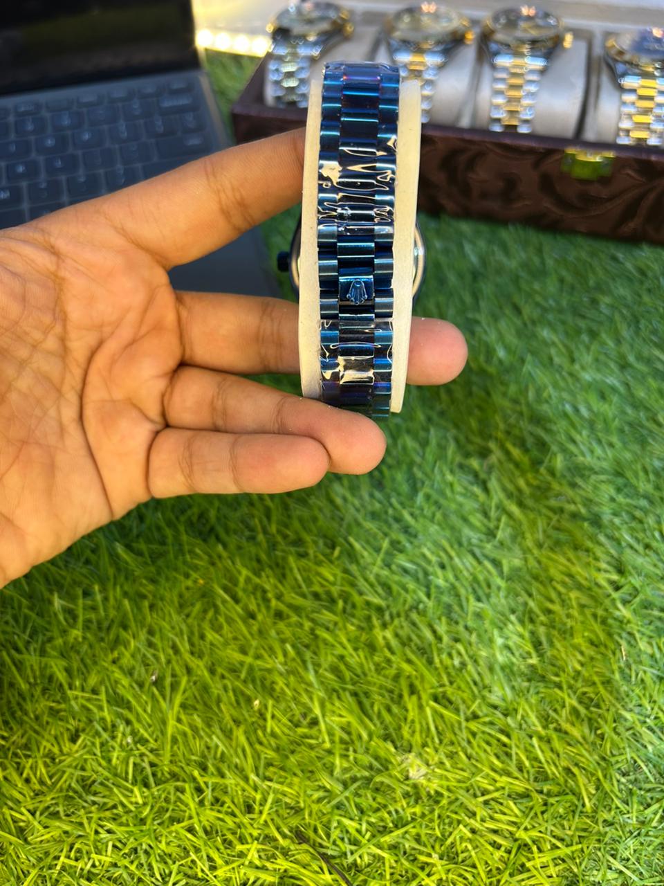 ROLEX JUST DATE WITH TO TONU CHAIN PREMIUN QUAILTY