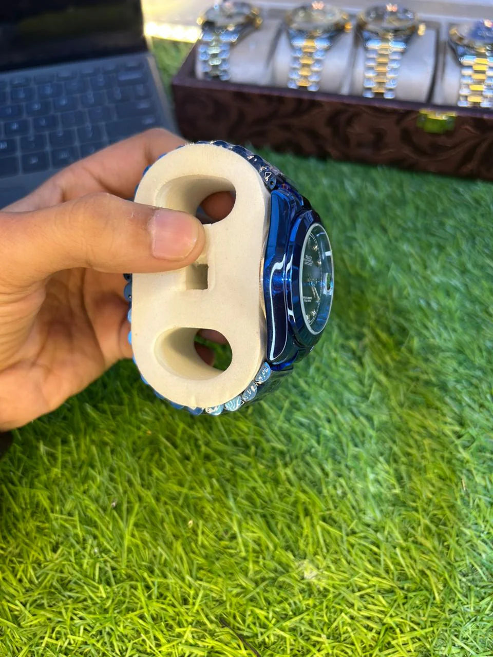 ROLEX JUST DATE WITH TO TONU CHAIN PREMIUN QUAILTY